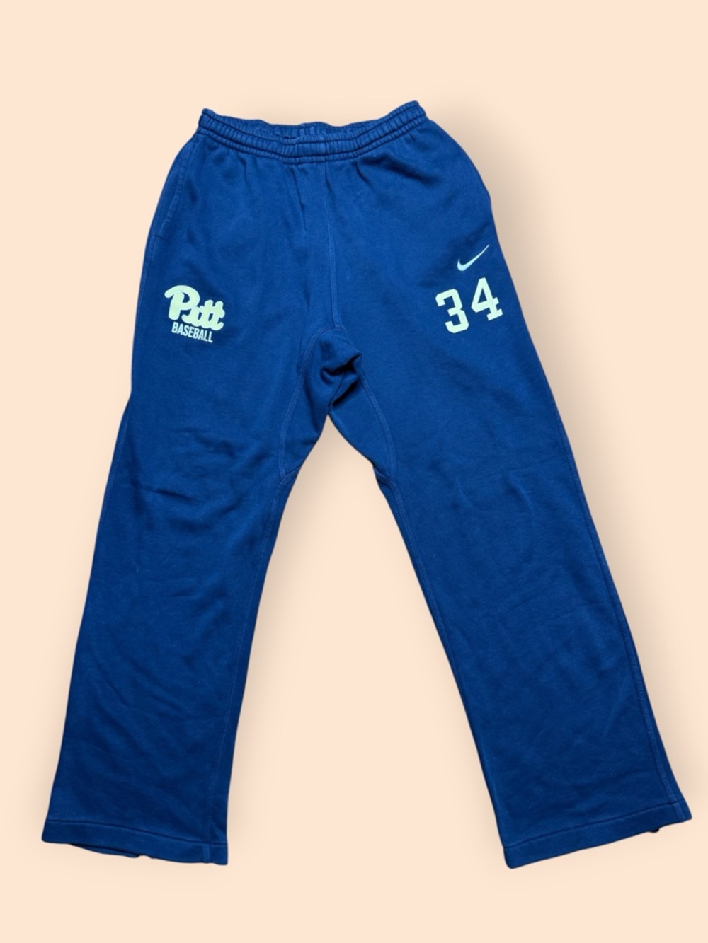 Pitt Panthers Baseball Nike Team Issued Sweatpants Men’s Medium Blue Pittsburgh